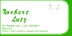 norbert lutz business card